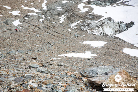 Effondrement du glacier de Tré la Tête - plan large Effondrement du glacier de Tré la Tête - plan large