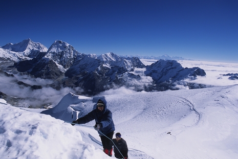 Arrivée au sommet du Mera Peak Arrivée au sommet du Mera Peak