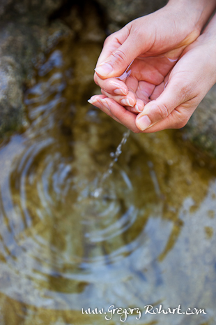 Source d'eau pétillante