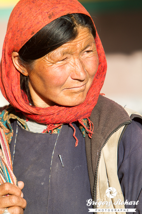 Femme ladakhie à Lamayuru