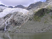 Lac Tucket et refuge du glacier blanc en toile de fond