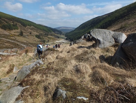 Descente vers Glendalough par le chemin de St Kevin