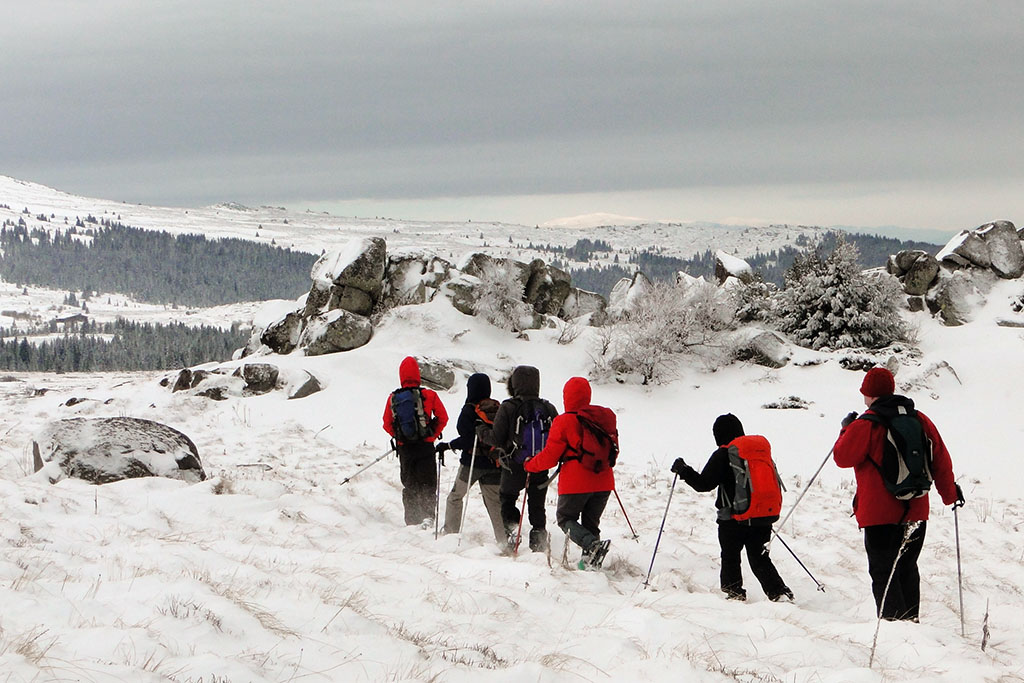 Raquettes à Vitosha (Bulgarie)