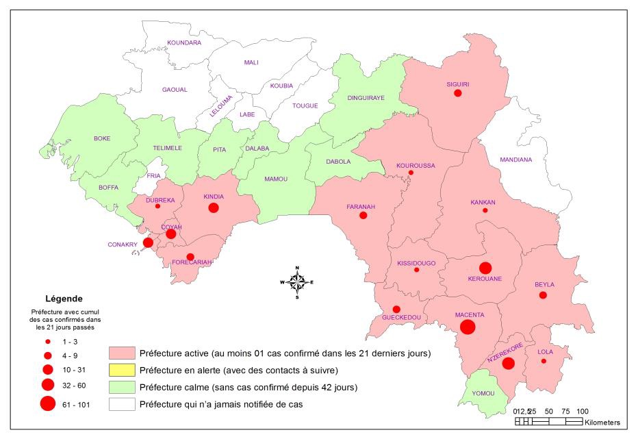 Situation du virus ébola au 10 novembre 2014