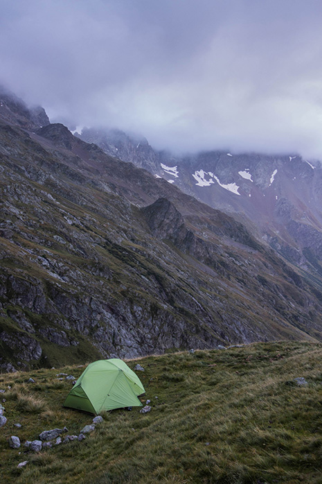 randonnée dans le parc national des Ecrins