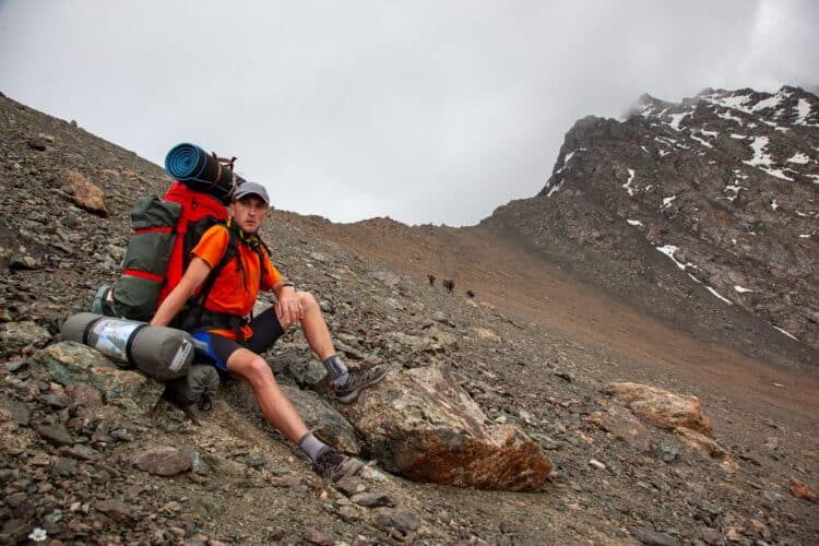 Sous le col Archa Toer, Trekking dans les Tian-Shan du Terskey Alatoo