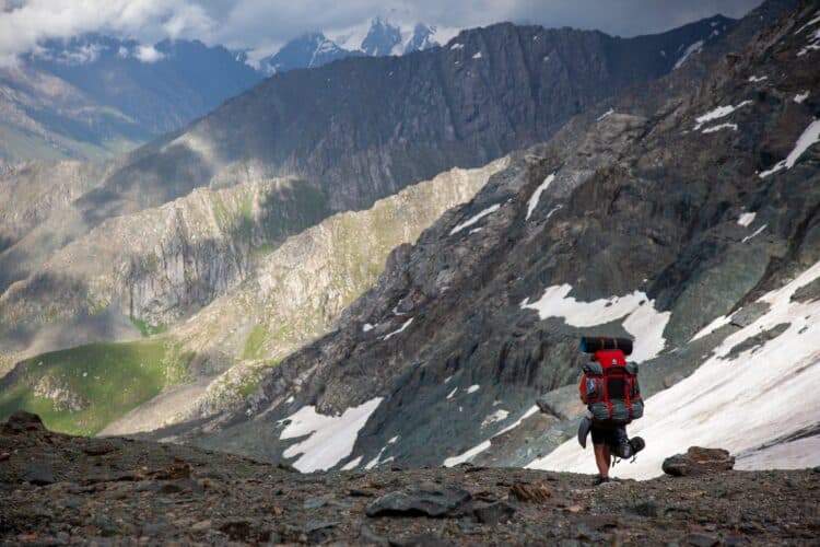 Descente du col Archa Toer, Trekking dans les Tian-Shan du Terskey Alatoo