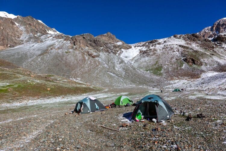 Dernier bivouac, Trekking dans les Tian-Shan du Terskey Alatoo
