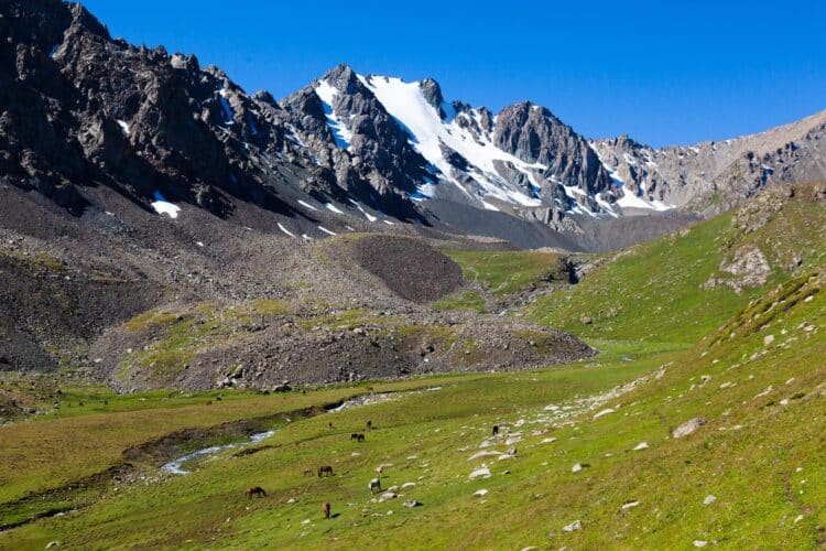 Vallée Altyn Arashan, Trekking dans les Tian-Shan du Terskey Alatoo