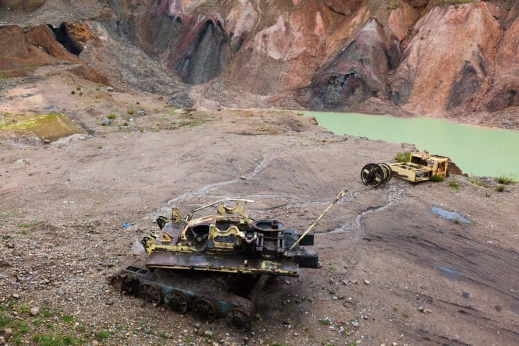 Mine de charbon de Kara-Keche, Trekking Tian-Shan intérieur