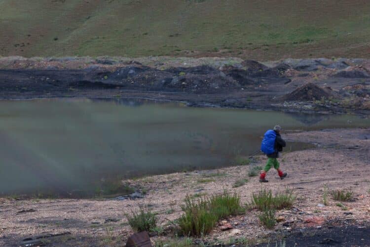 Mine de charbon de Kara-Keche, Trekking Tian-Shan intérieur