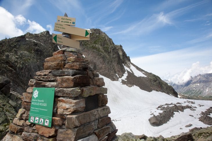 Col Cornu (2406 m), tour des Aiguilles Rouges