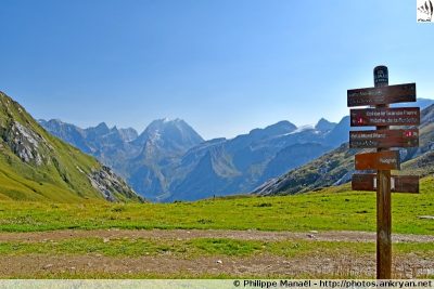Belvédère depuis le col des saulces (massif de la Vanoise, Savoie)
