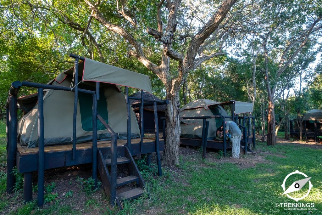Mndindini camp, safari à pied à Imfolozi Hluhluwe