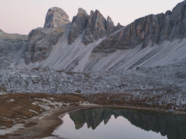 Dolomites, Italie, traversée des alpes