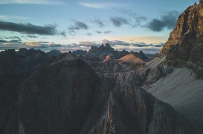 Dolomites, Italie, traversée des alpes
