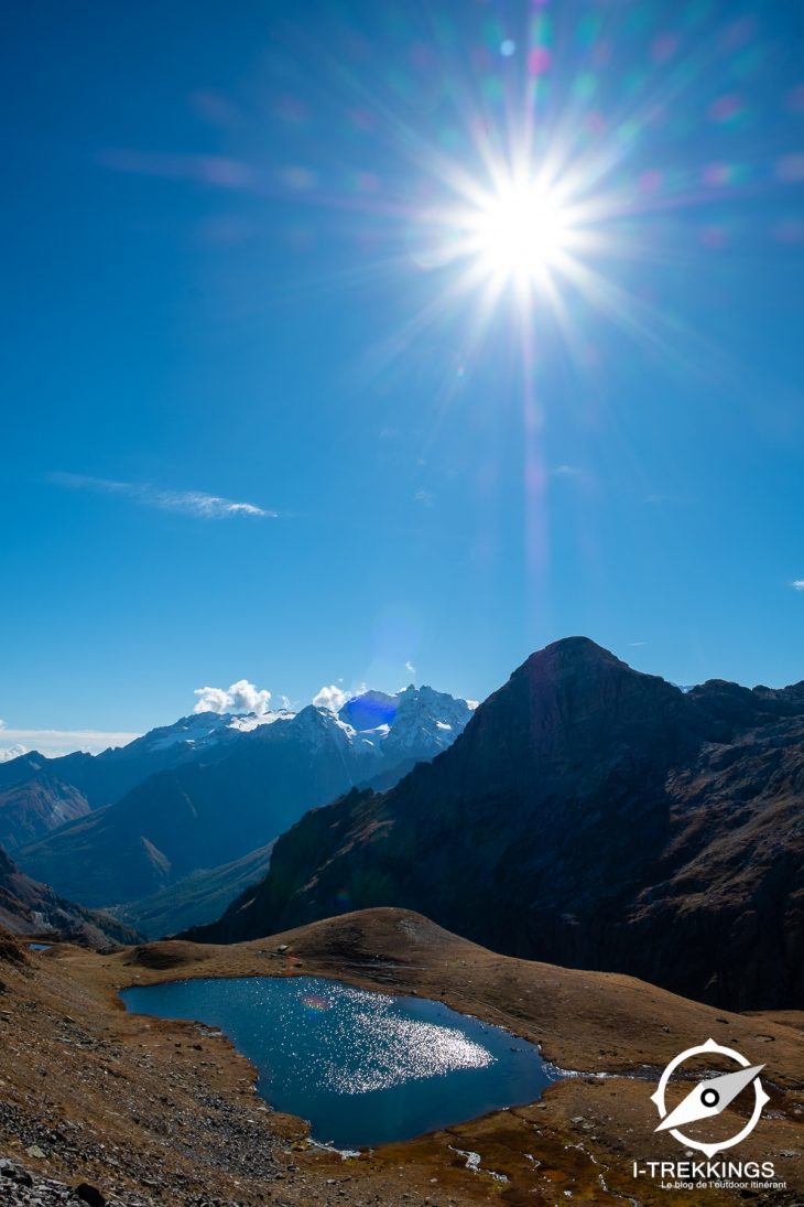 Vue sur les Ecrins, Tour des Cerces