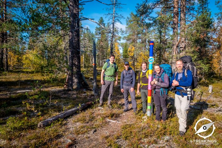 Photo de groupe, parc national de Muddus