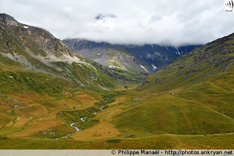 Confluence des vallées de la Leisse et de la Rocheure (Vanoise, Savoie)