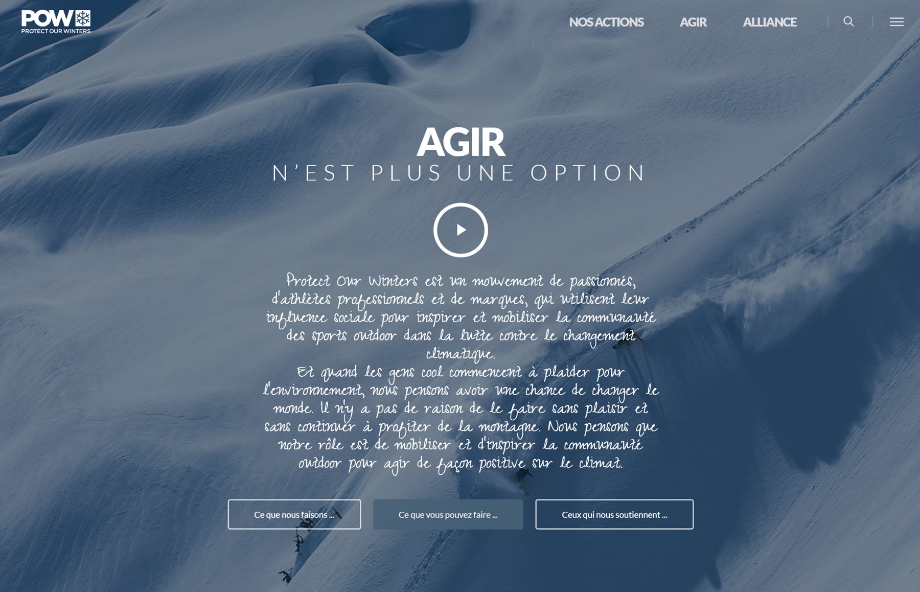 Quelles associations pour la planète ? Protect Our Winters