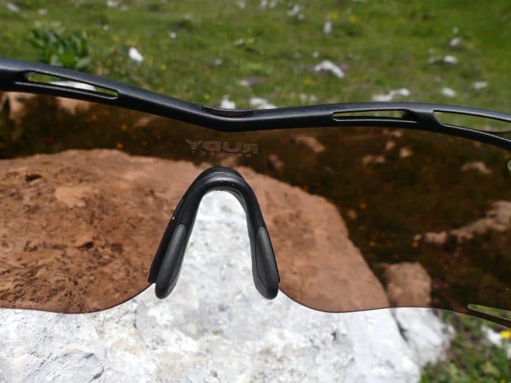 Aérations avant et embout de nez ajustable, lunettes de soleil Rudy Project Tralyx Slim