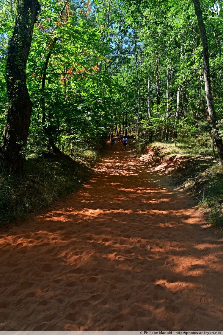 Colorado provençal : sentier d'ocre