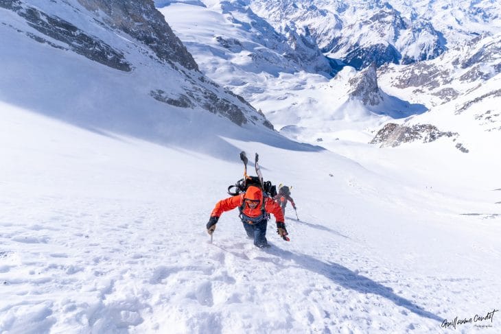 Ascension de la Grande Casse en splitboard