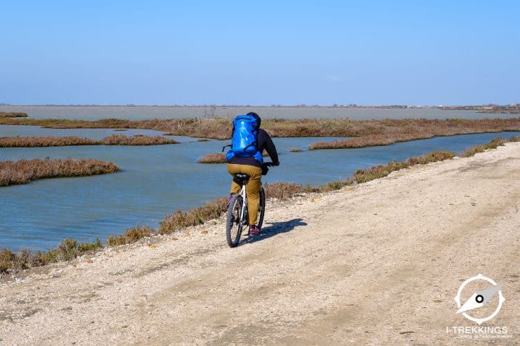 Tour de l'étang de Vaccarès à vélo