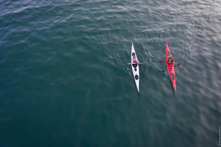 Traversée en kayak du lac Bourget