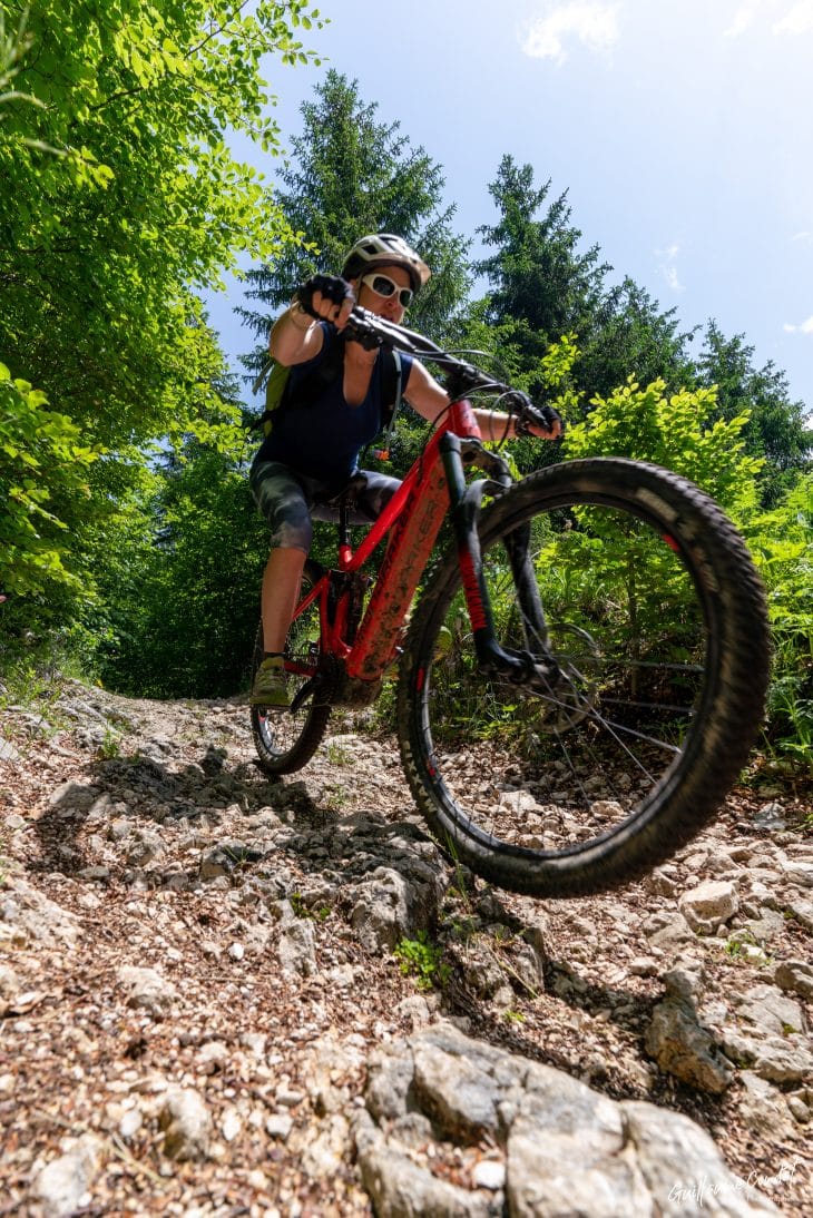 Descente vers les Rousses, Echappée Jurassienne à VTT