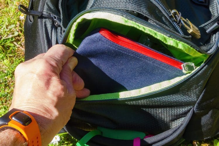 Poche extérieure, Sac Osprey Sojourn 60
