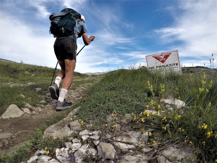 Traversée du massif de Troglav