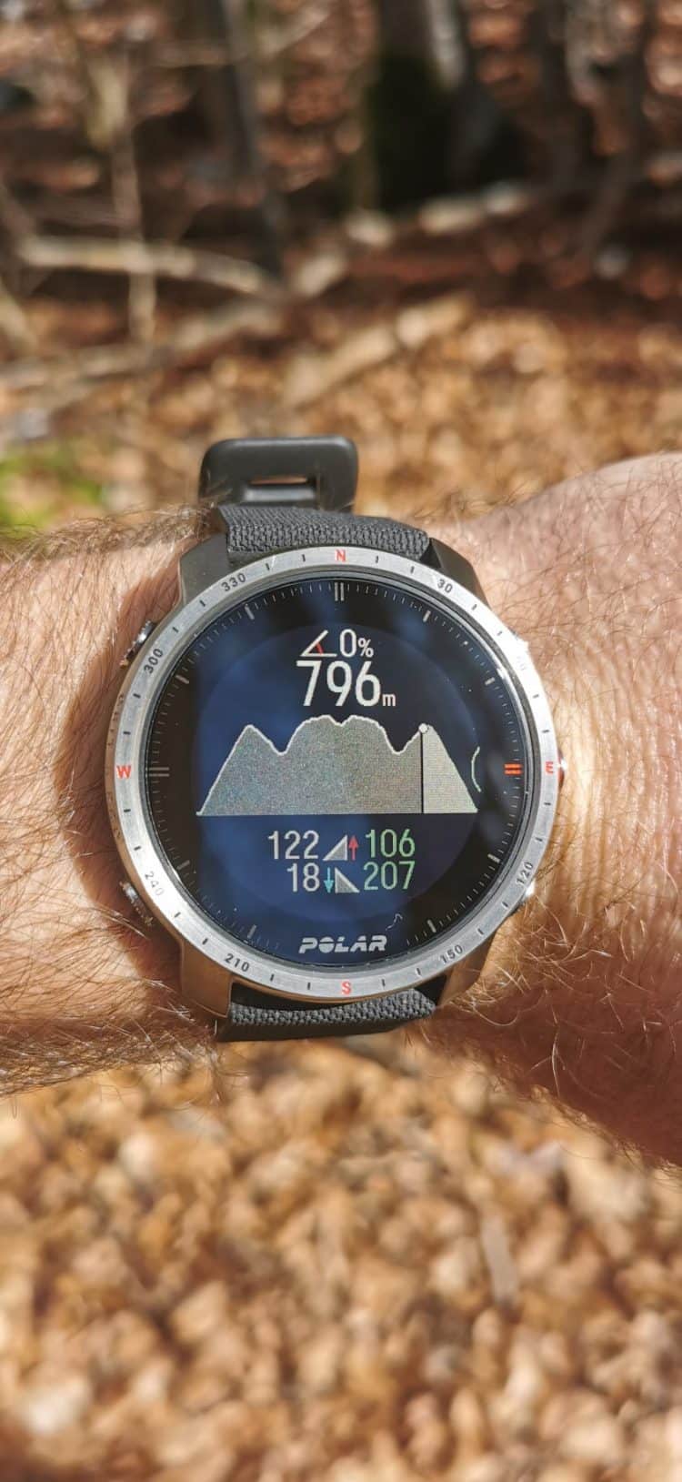 graphique polar grit x pro titan