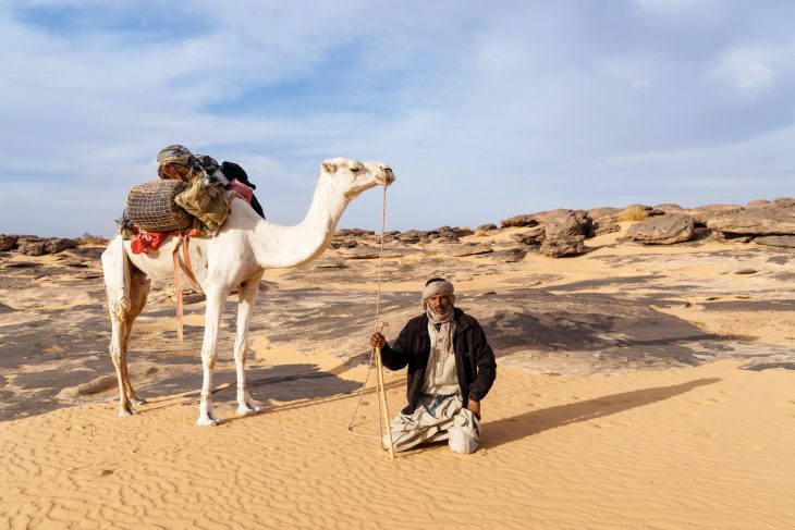 Medhi, assistant cuisinier et son dromadaire