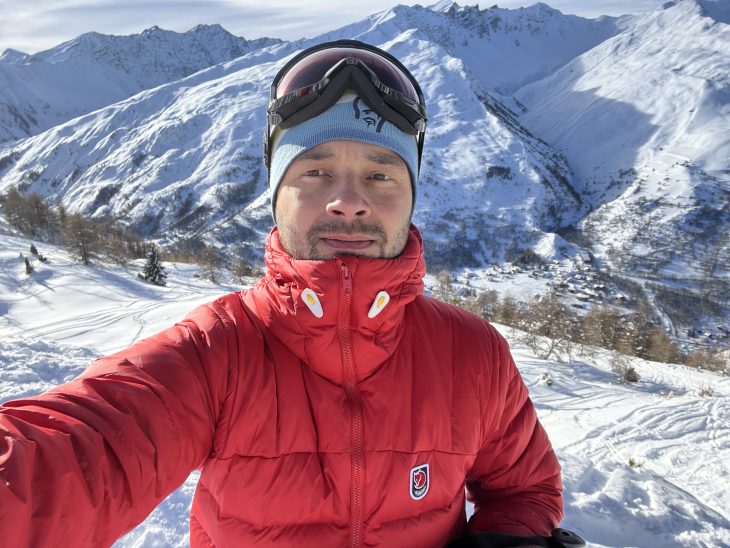 Test en Maurienne de la doudoune FjällRäven Expedition Pack Down Hoodie