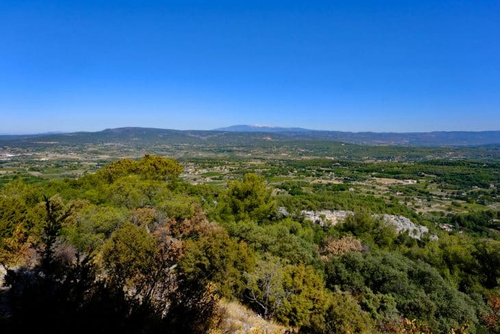 Panorama sur le mont Ventoux (Petit Luberon, Vaucluse)