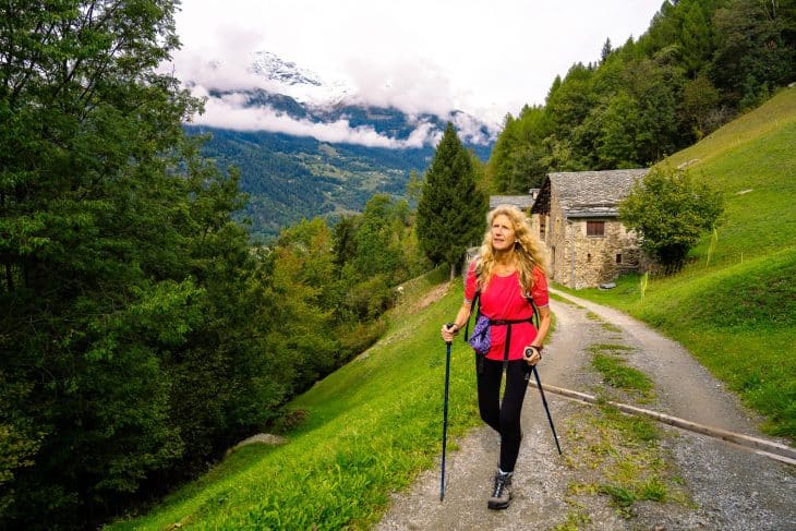 Sur les hauteurs de Poschiavo