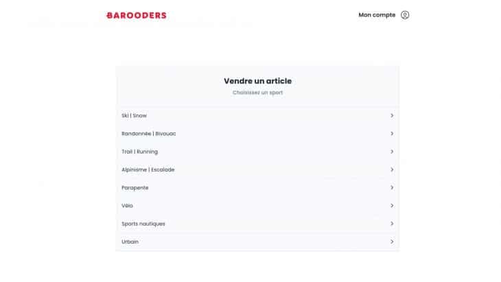 Vendre un article sur Barooders