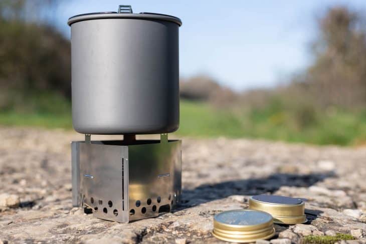 Test réchaud alcool Trangia Spirit Burner et Trangia Triangle