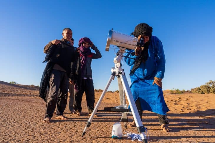 Observation du soleil au télescope