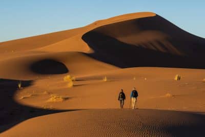 Randonnée dans le désert marocain
