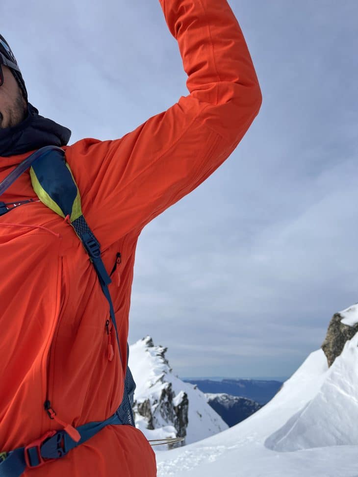Grandes aérations sous les bras, Test veste VAUDE Simony IV 2,5 couches