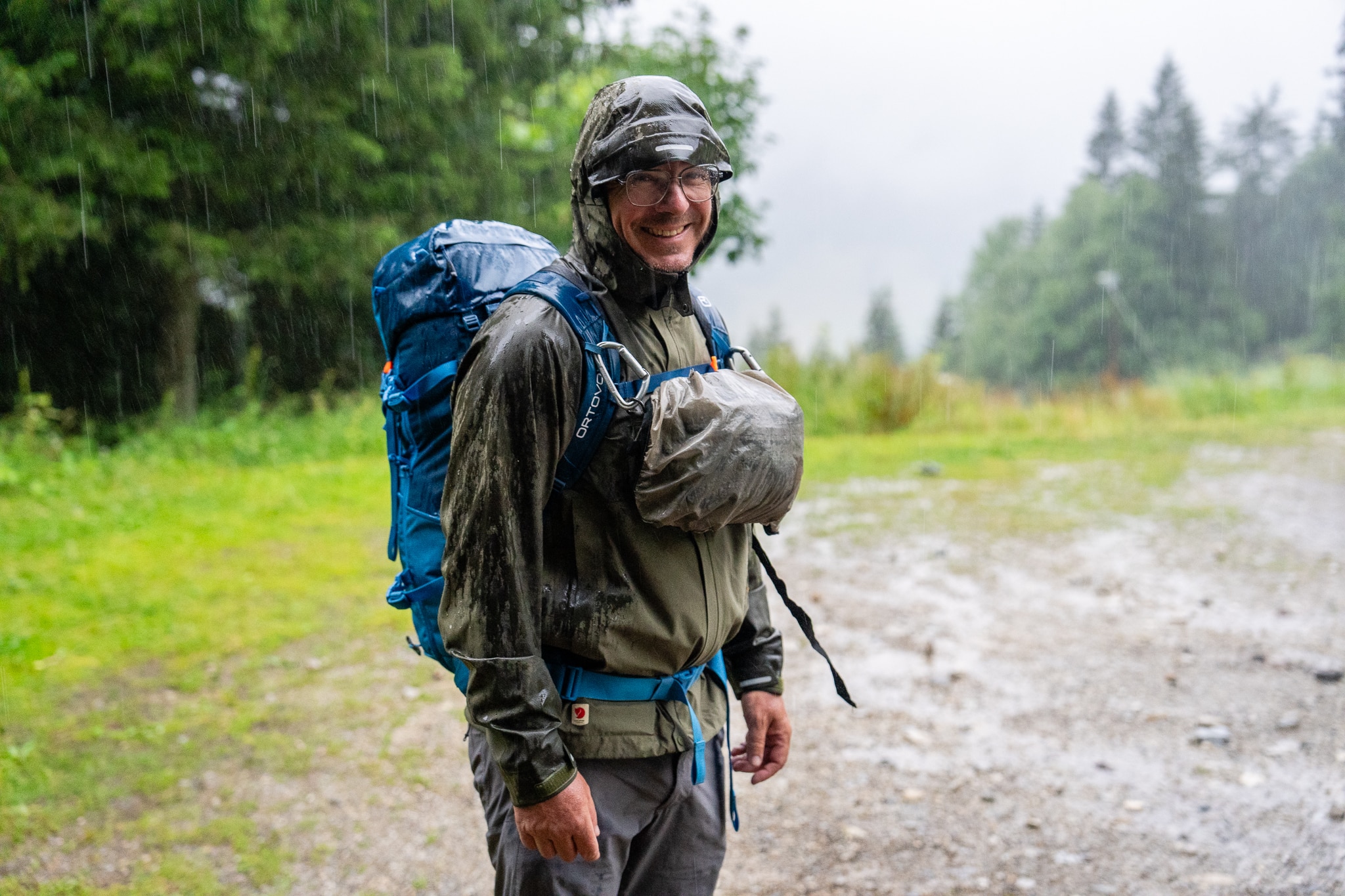 Veste de randonnée avec membrane imperméable