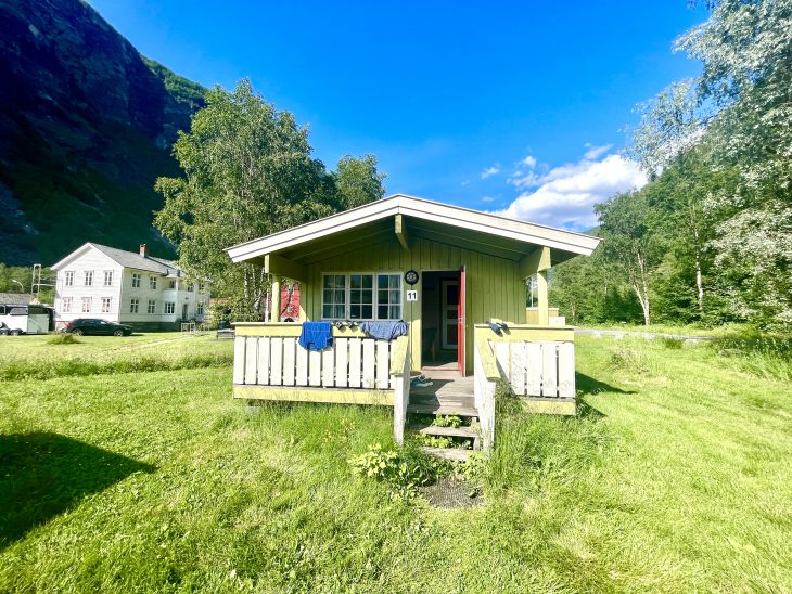 Notre chalet pour la première nuit Première nuit, Traversée du Jotunheimen à pied