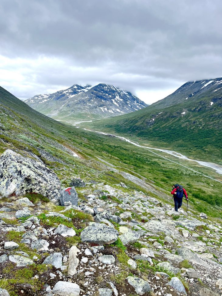 C'est reparti pour la 2eme partie de la journée, Traversée du Jotunheimen à pied