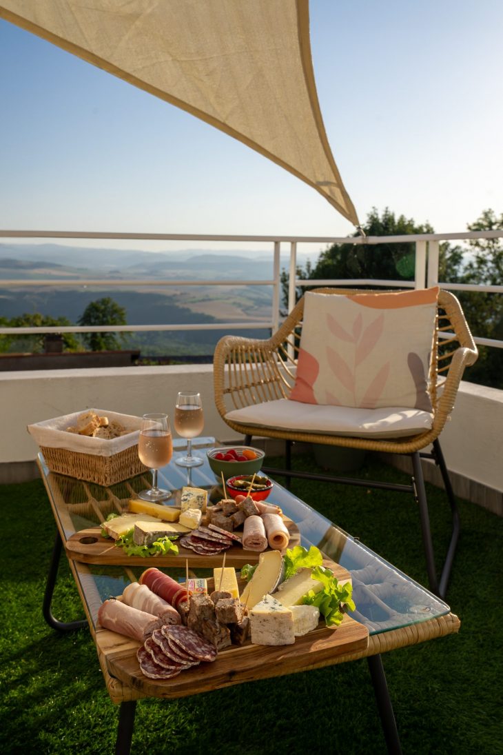Plateau fromage et charcuterie pour dîner