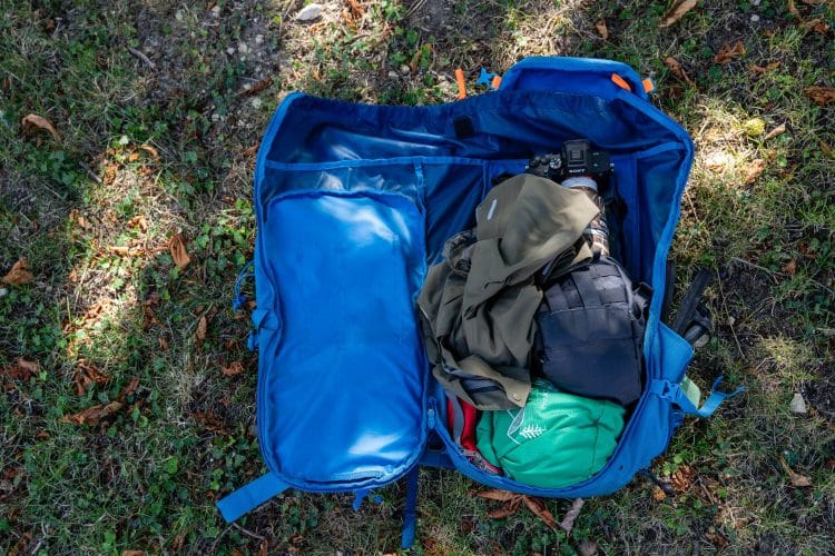 Ouverture du sac à dos Ortovox Peak 35