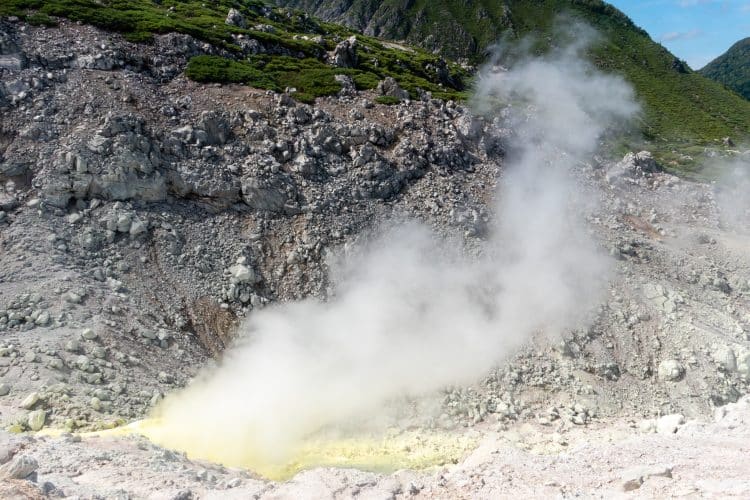 Fumerolle, Parc national Akan-Mashu, Hokkaido
