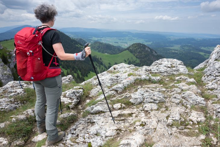 Grande traversée des Crêtes du Jura suisse, Jura Hohenweg, depuis le Chasseron