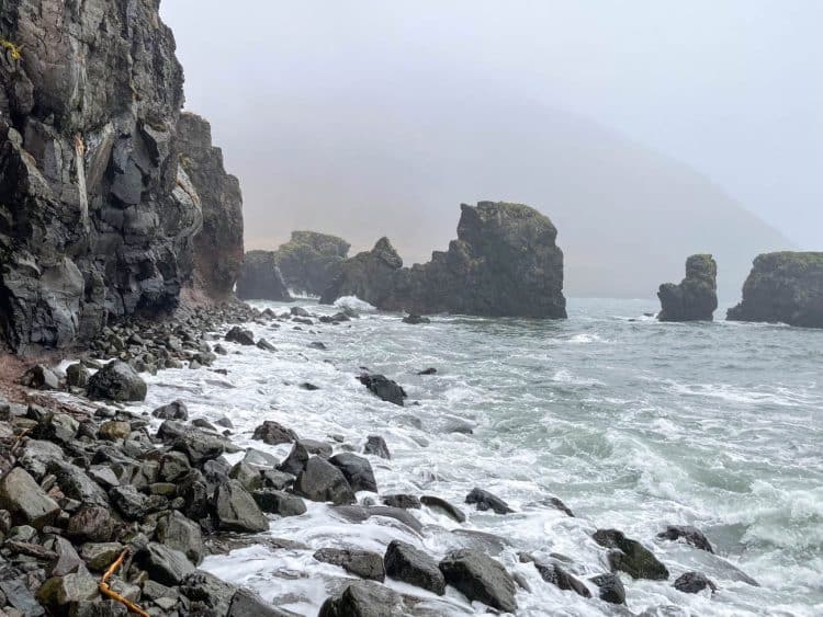 La côte accidentée de Hornstrandir